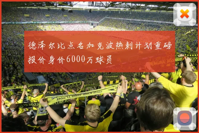 德泽尔比点名加克波热刺计划重磅报价身价6000万球员